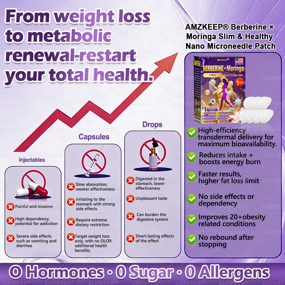🔥𝐀𝐌𝐙𝐊𝐄𝐄𝐏® 𝐁𝐞𝐫𝐛𝐞𝐫𝐢𝐧𝐞 × 𝐌𝐨𝐫𝐢𝐧𝐠𝐚 𝐒𝐥𝐢𝐦 & 𝐇𝐞𝐚𝐥𝐭𝐡𝐲 𝐍𝐚𝐧𝐨 𝐌𝐢𝐜𝐫𝐨𝐧𝐞𝐞𝐝𝐥𝐞 𝐏𝐚𝐭𝐜𝐡🇺🇸(𝐉𝐮𝐬𝐭 𝐨𝐧𝐜𝐞 𝐚 𝐝𝐚𝐲, 𝐯𝐢𝐬𝐢𝐛𝐥𝐞 𝐜𝐡𝐚𝐧𝐠𝐞𝐬 𝐢𝐧 𝟕 𝐝𝐚𝐲𝐬）𝘽𝙚𝙧𝙗𝙚𝙧𝙞𝙣𝙚 + 𝙈𝙤𝙧𝙞𝙣𝙜𝙖 𝙁𝙤𝙧𝙢𝙪𝙡𝙖 ✅ 𝐅𝐨𝐫 𝐨𝐛𝐞𝐬𝐢𝐭𝐲, 𝗟𝗼𝗼𝘀𝗲 𝘀𝗸𝗶𝗻,𝐝𝐢𝐚𝐛𝐞𝐭𝐞𝐬, 𝐬𝐥𝐞𝐞𝐩 𝐚𝐩𝐧𝐞𝐚, 𝐣𝐨𝐢𝐧𝐭 𝐢𝐬𝐬𝐮𝐞𝐬, 𝐚𝐧𝐝 𝐦𝐨𝐫𝐞
